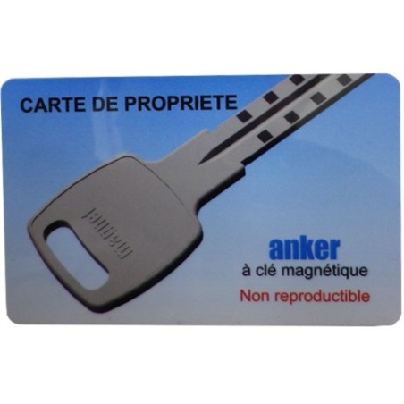 Carte de propriété ANKER