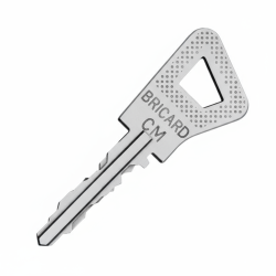 Reproduction clé Bricard Bloctout sur numéro