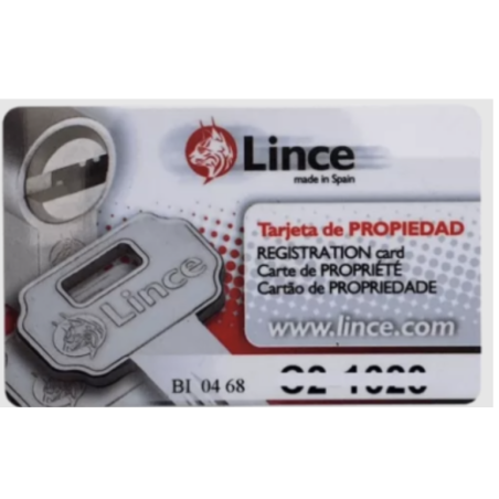 Carte de propriété LINCE