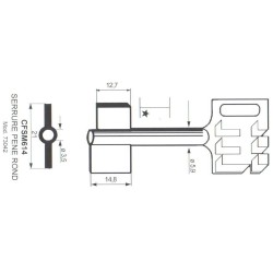 Clé de coffre-fort Mauer CFSM614