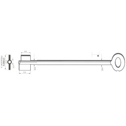 Clé de coffre-fort Mauer CFSM616