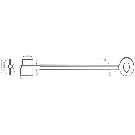 Clé de coffre-fort Mauer CFSM616