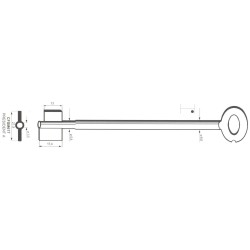 Clé de coffre-fort Mauer CFSM617