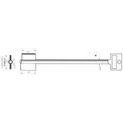 Clé de coffre-fort Mauer CFSM620