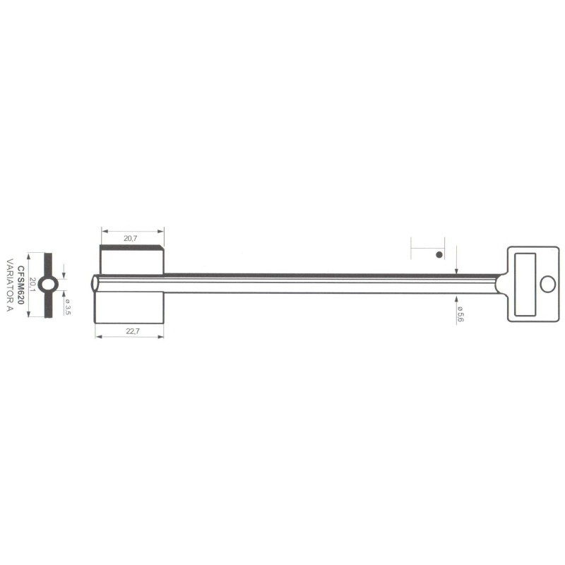 Clé de coffre-fort Mauer CFSM620