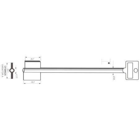 Clé de coffre-fort Mauer CFSM620