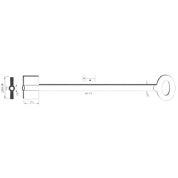 Clé de coffre-fort Duto 8717