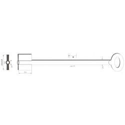 Clé de coffre-fort Duto 8727DT