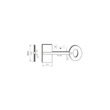Clé de coffre-fort Bode 8456