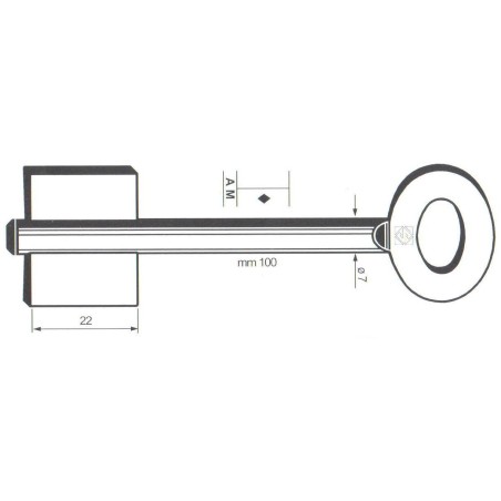 Clé de coffre-fort Corbin 7610