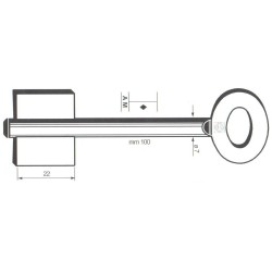 Clé de coffre-fort Corbin 8610