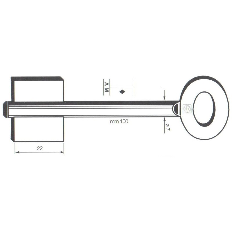 Clé de coffre-fort Corbin 8610