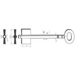 Clé de coffre-fort Corbin 8711