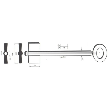 Clé de coffre-fort Corbin 7457