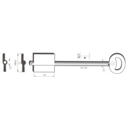 Clé de coffre-fort Fasta 7151