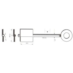 Clé de coffre-fort Fasta 7110