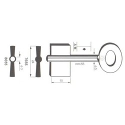 Clé de coffre-fort Fumeo-Parma 8655