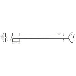 Clé de coffre-fort Kromer CFSK567