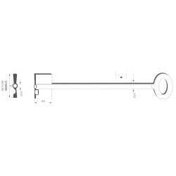 Clé de coffre-fort Kromer CFS559