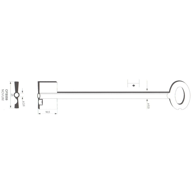 Clé de coffre-fort Kromer CFS559