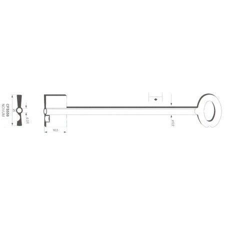 Clé de coffre-fort Kromer CFS559