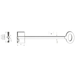 Clé de coffre-fort Kromer CFSK573