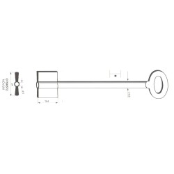 Clé de coffre-fort Kromer CFSK572