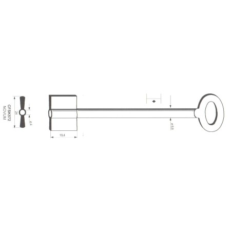 Clé de coffre-fort Kromer CFSK572