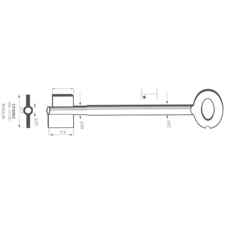Clé de coffre-fort Kromer CFS562