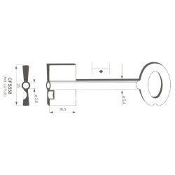 Clé de coffre-fort Kromer CFS558