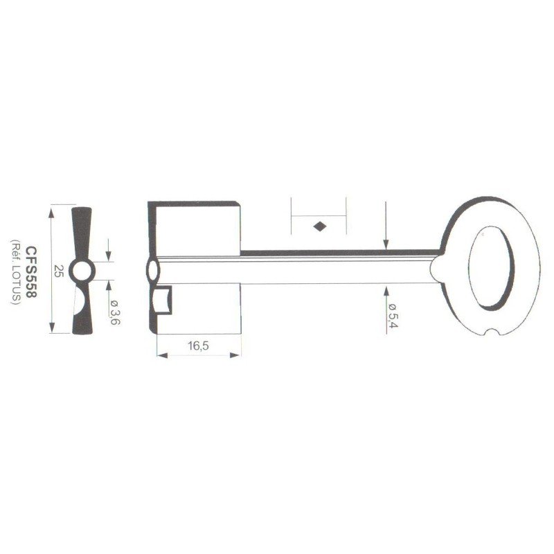 Clé de coffre-fort Kromer CFS558