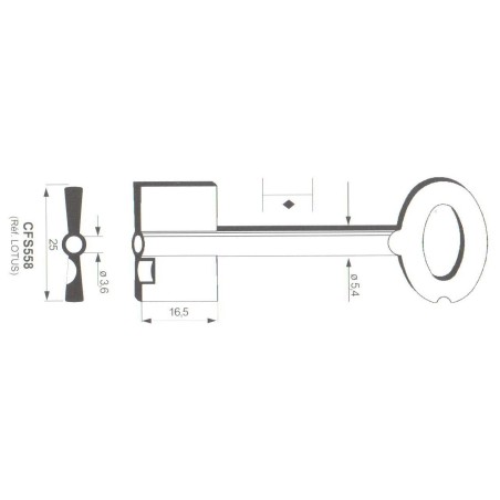 Clé de coffre-fort Kromer CFS558