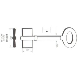 Clé de coffre-fort Kromer CFF982