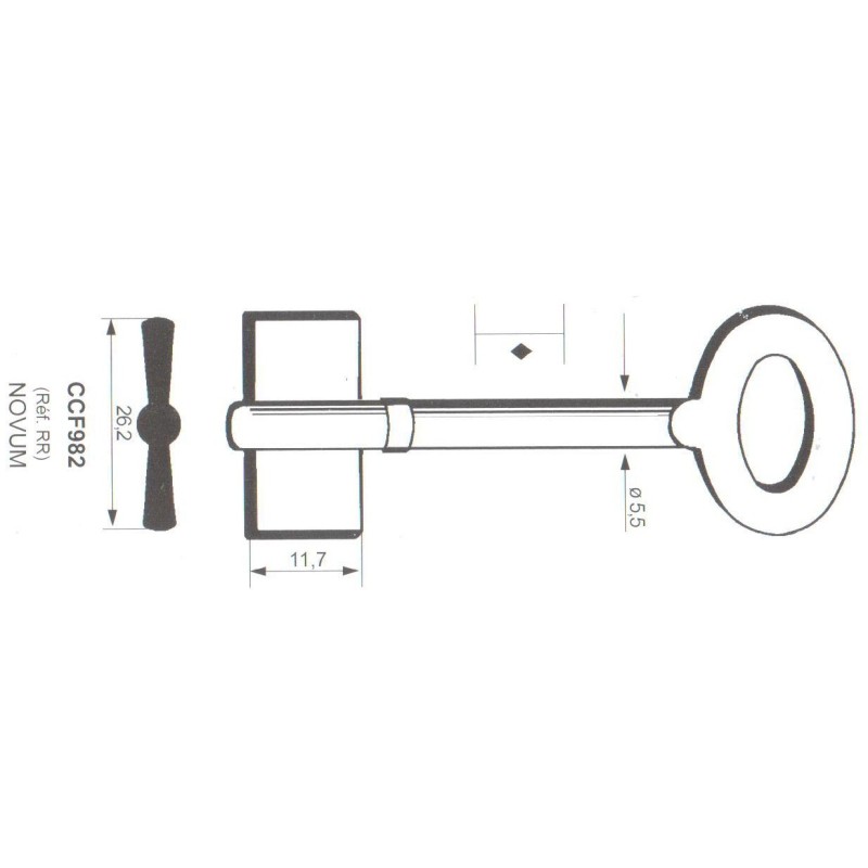 Clé de coffre-fort Kromer CFF982