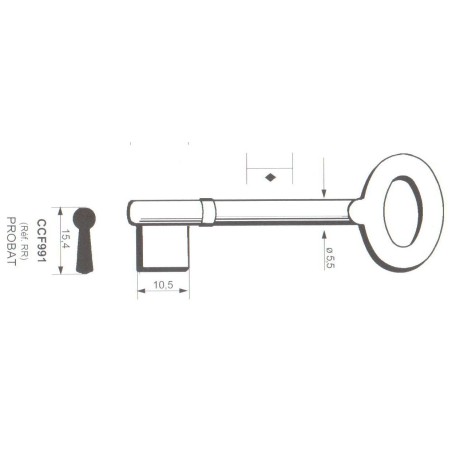 Clé de coffre-fort Kromer CFF991
