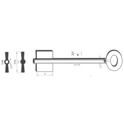Clé de coffre-fort Parma 8612