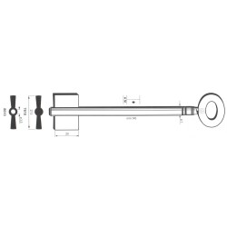 Clé de coffre-fort Parma 7610