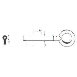 Clé de coffre-fort Picardie CFS542