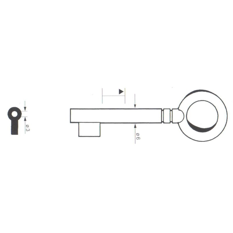 Clé de coffre-fort Picardie CFS542