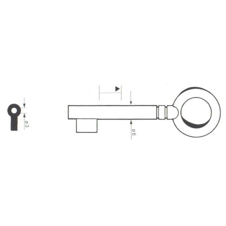 Clé de coffre-fort Picardie CFS542