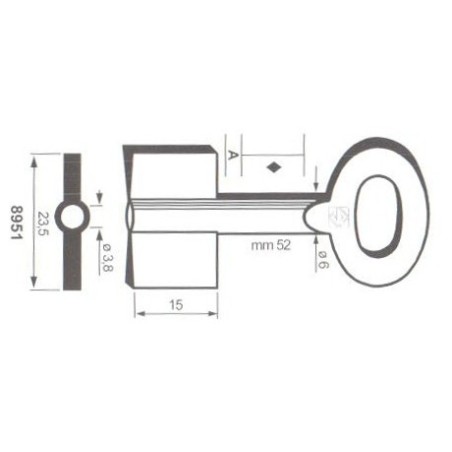 Clé de coffre-fort Rosengren 8951