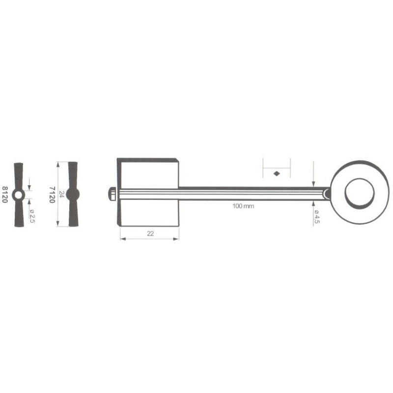 Clé de coffre-fort Stiehm 7120