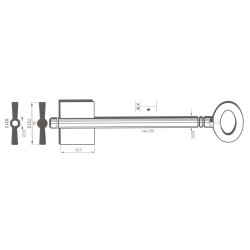 Clé de coffre-fort Stiehm 8212