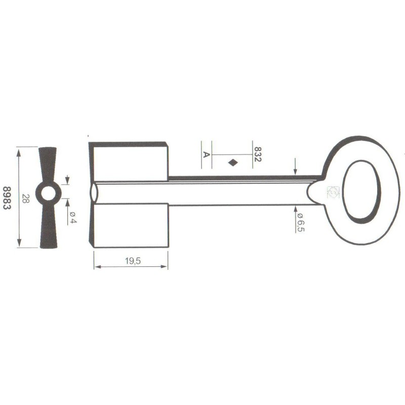 Clé de coffre-fort Stiehm 8983