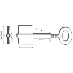 Clé de coffre-fort Stiehm 8181STM