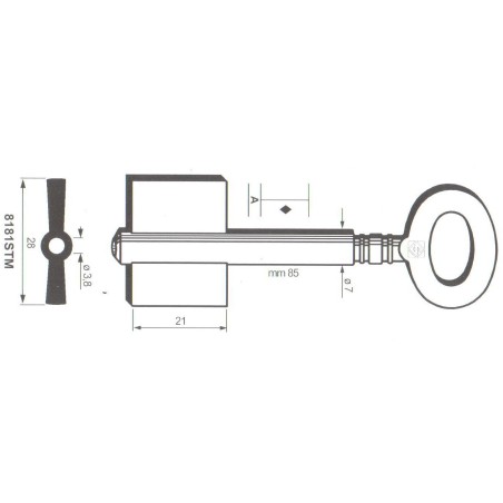 Clé de coffre-fort Stiehm 8181STM