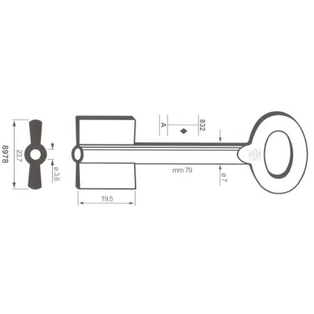 Clé de coffre-fort Stiehm 8978