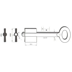 Clé de coffre-fort 7981