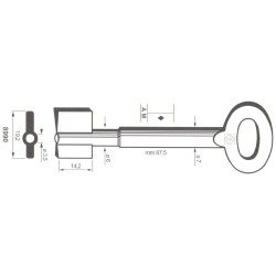 Clé de coffre-fort Stiehm 8990